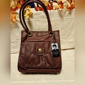 NWT Lulu Guinness Purse/Tote Oxblood